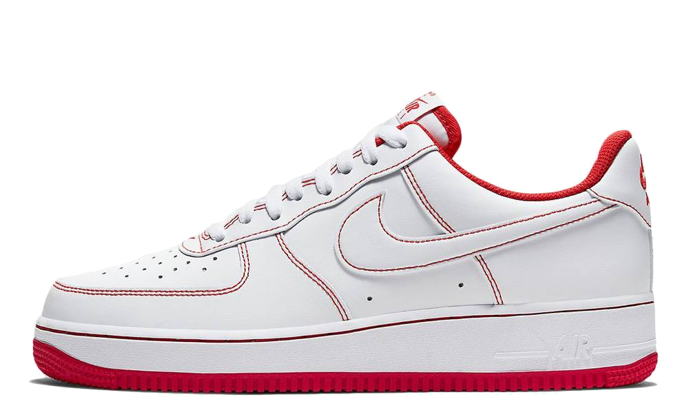 nike air force red stitching