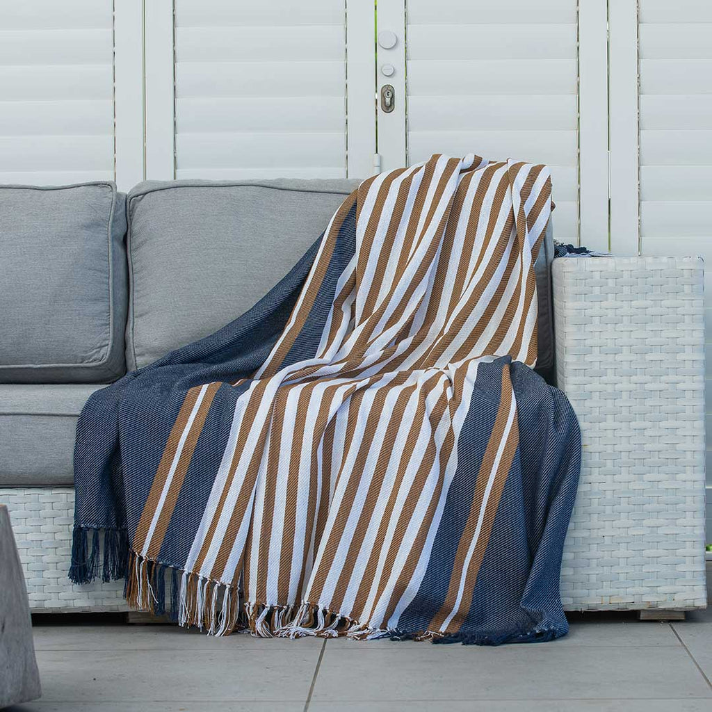 protea pinstripe throw for couch 