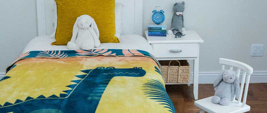 Kids plush dinosaur blanket for kids