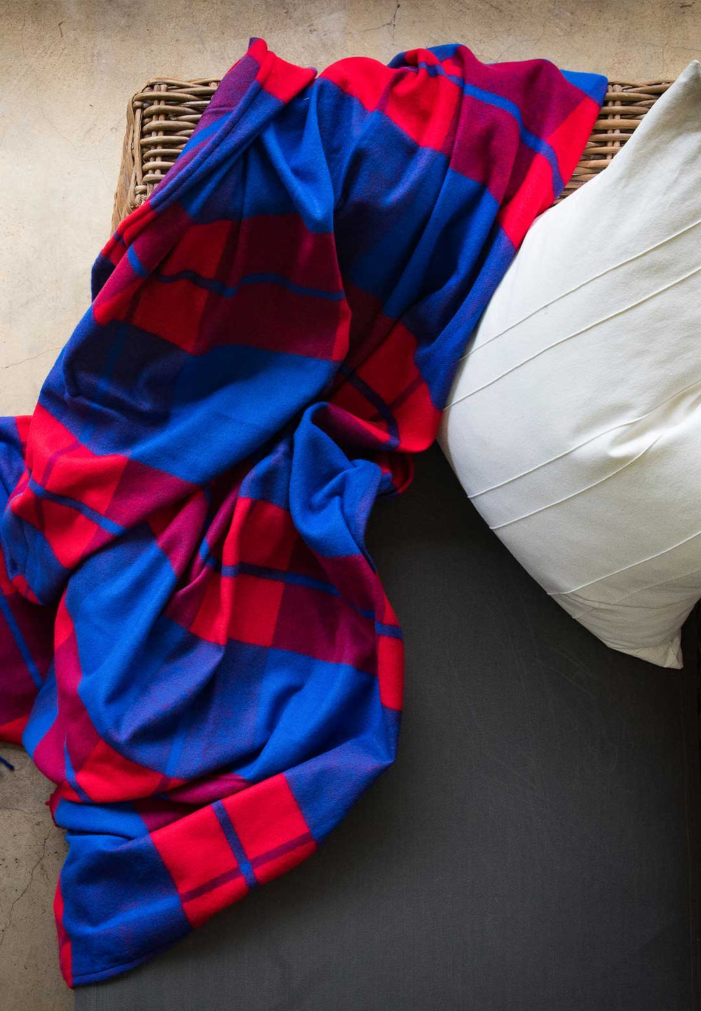 Male Maasai in traditional Shuka clothing with shepherd's crook