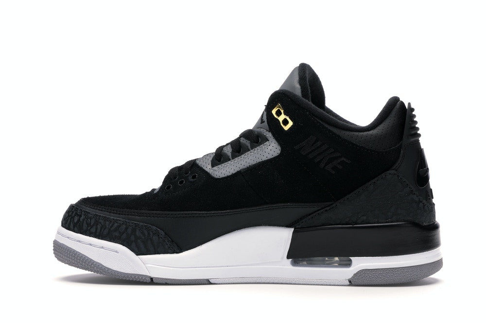 Jordan 3 Retro Tinker Black Cement Gold 