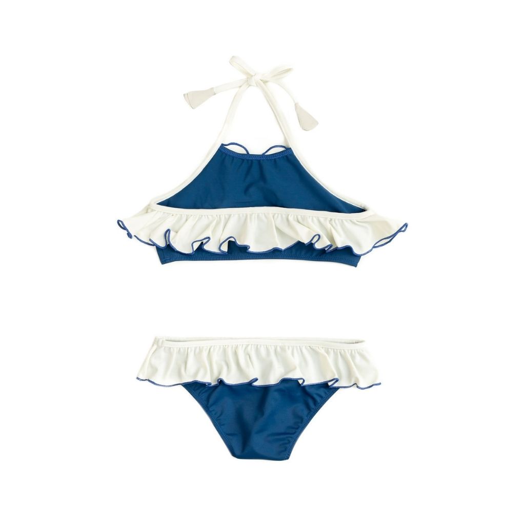 Folpetto Leila Bikini Night Blue & Ivory | The Little Sunshine Store