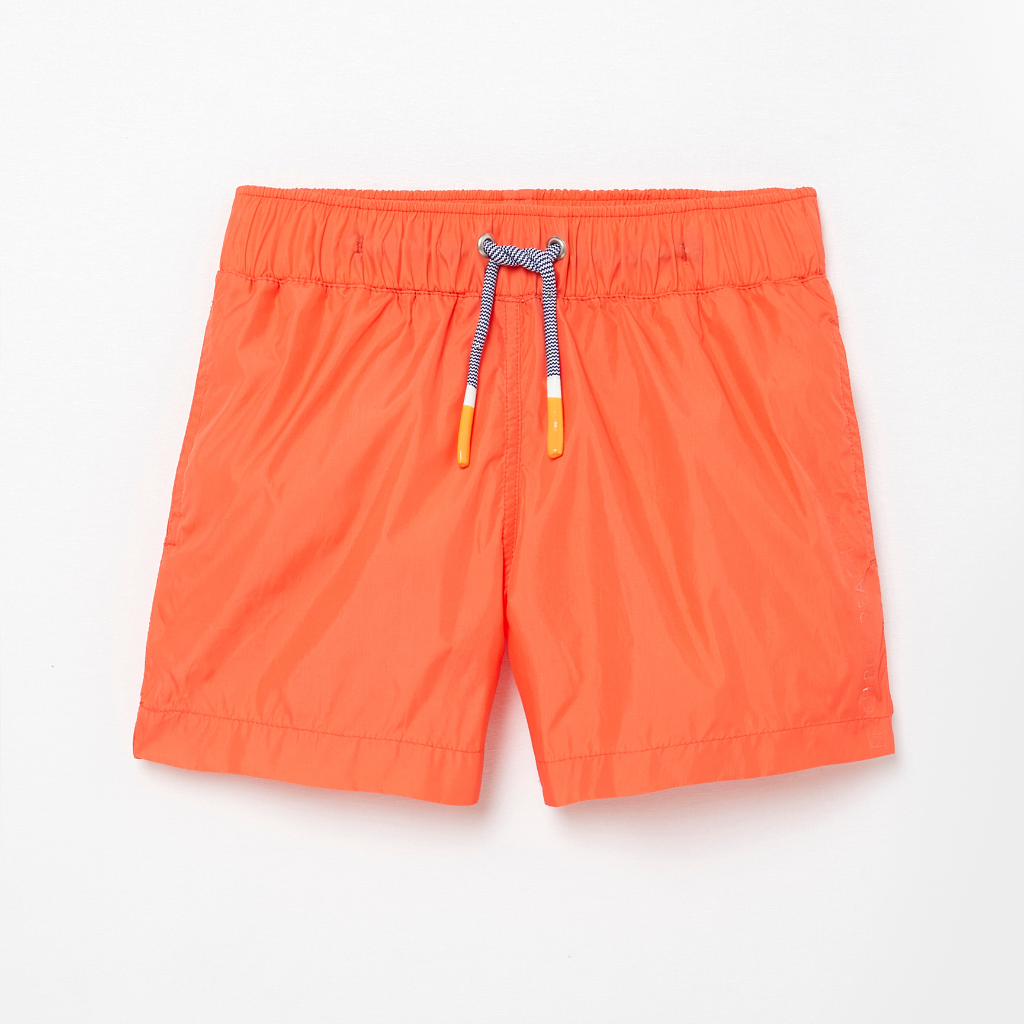 Lison Paris Boys Capri Swim Shorts in Clementine Orange | The Little ...