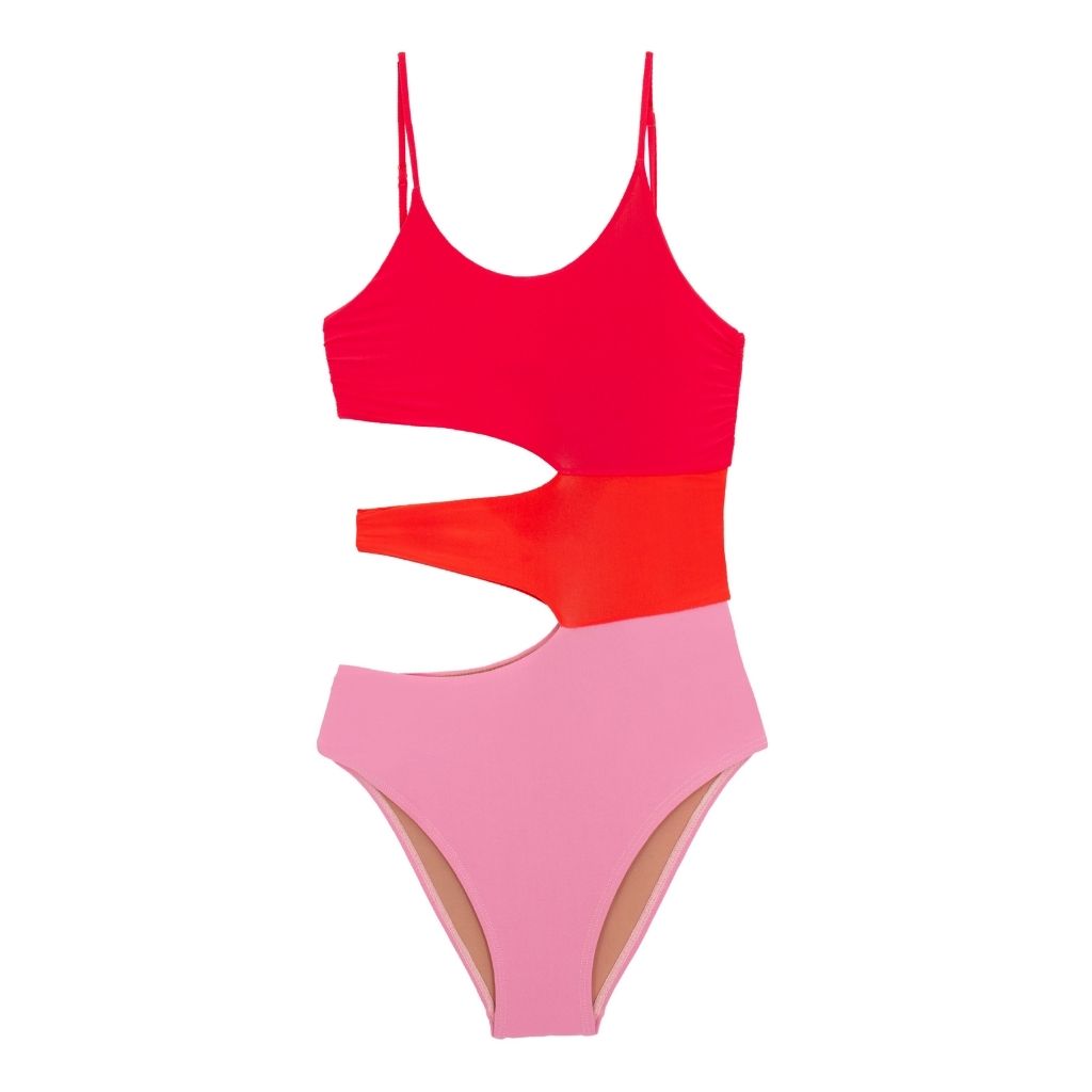 PQ Swim Avalon Color Block Cut Out Swimsuit | The Little Sunshine Store