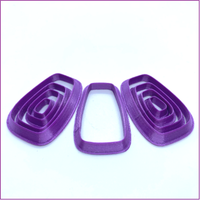 Polymer clay cutters, precious metal (PMC) and ceramic clay cutters, Gilly cutters (Sandee I)