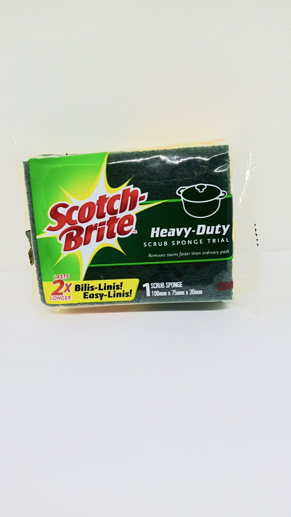 SCOTCH-BRITE HEAVY-DUTY SCRUB SPONGE MINI - Iloilo Supermart Online- Aton  Guid ini!