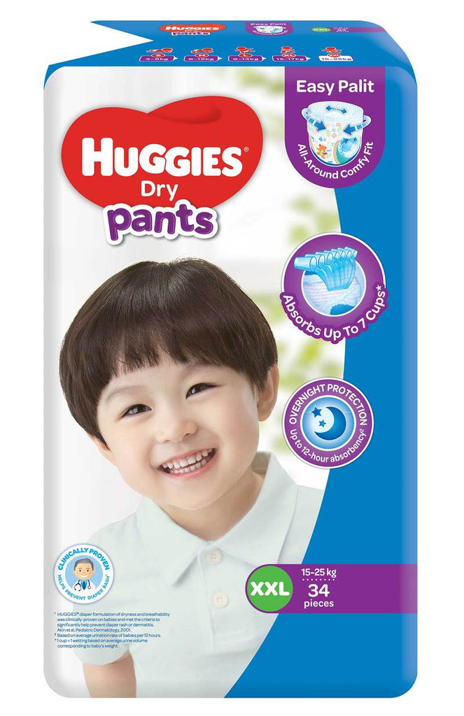 Huggies Dry Pants XXL32x 2 packs | Shopee Malaysia
