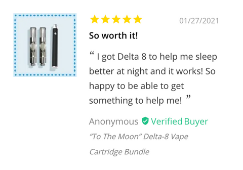 Moonwlkr Delta 8 Cartridge Reviews