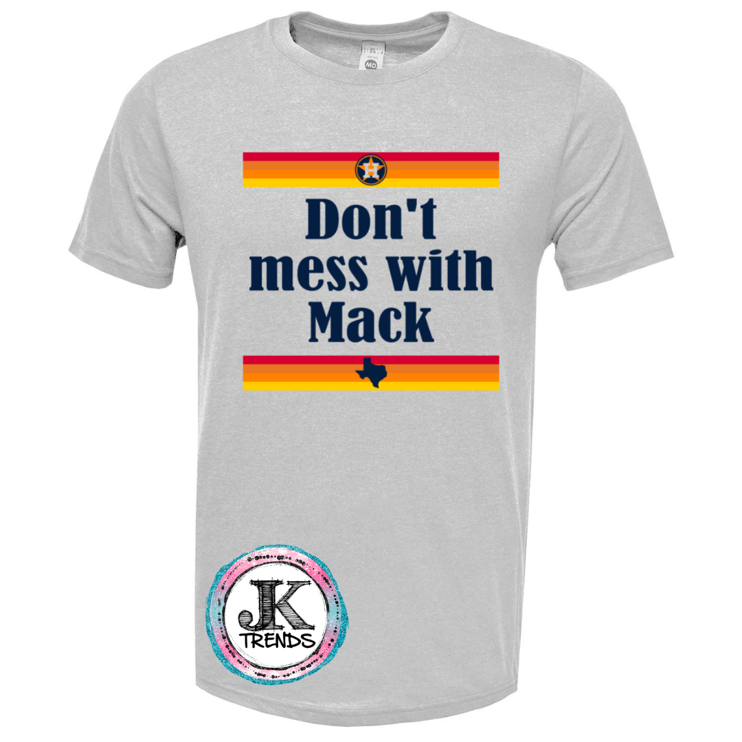 JK Trends Mattress Mack Haters Gonna Hate Astros Short Sleeved Shirt Adult X-Large / Platinum (Really Light Gray)