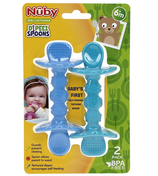 Nuby Natural Touch Silicone Travel Infa-feeder with Silicone Spoon, Unique  Direct