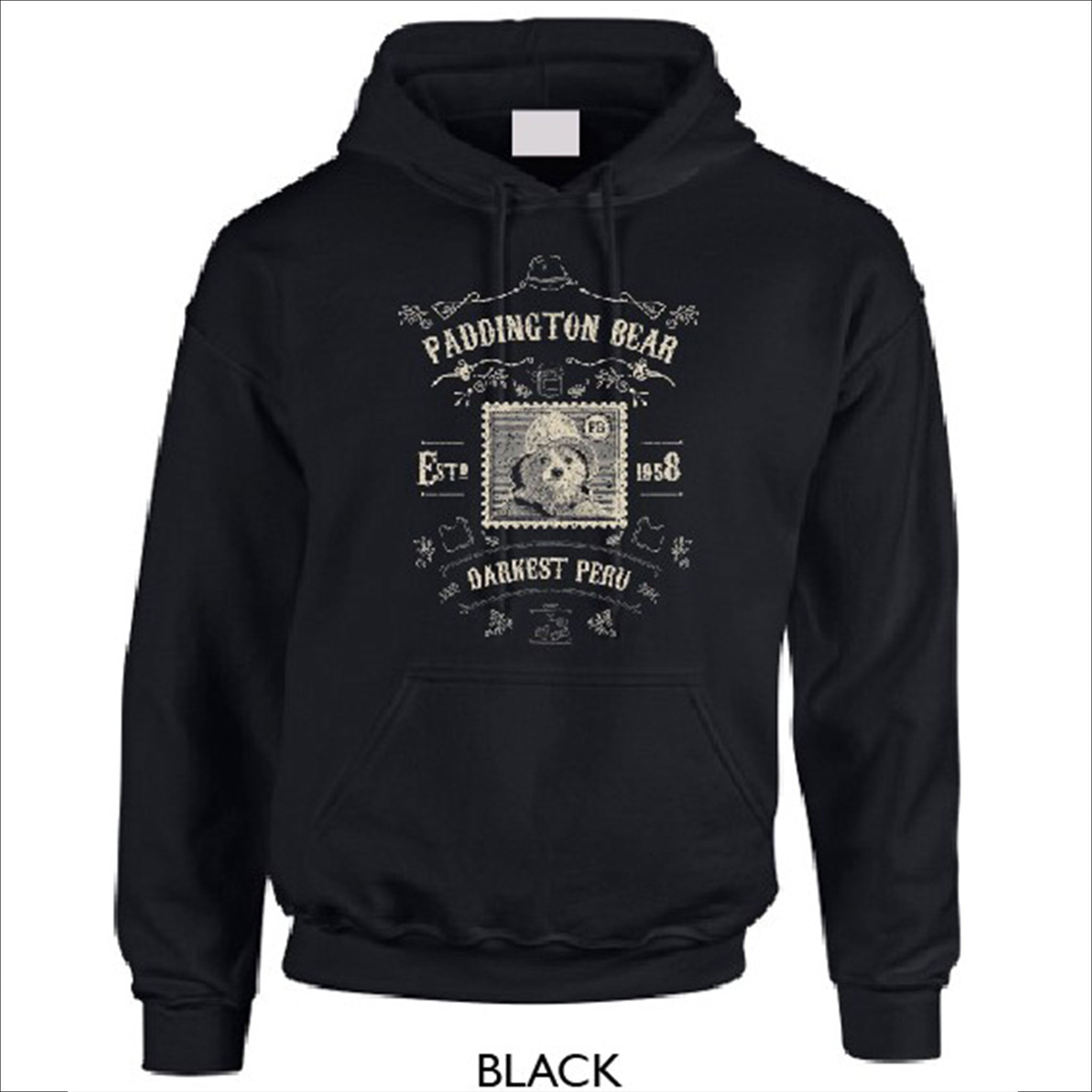 Paddington Adult Hoodie (Darkest Peru) - Black – Paddington Store