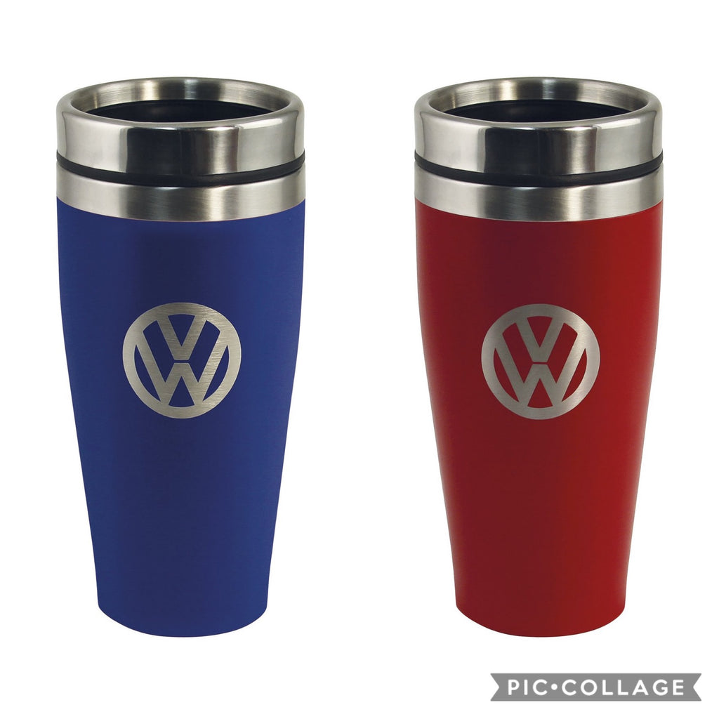 Vw Insulated 13 5oz Travel Mug Red Or Blue Official Licensed Vw Product