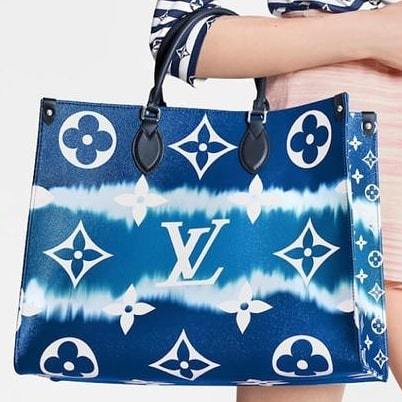 Louis Vuitton(LV) Onthego Mono Blue Tote Bag – Online First Copy