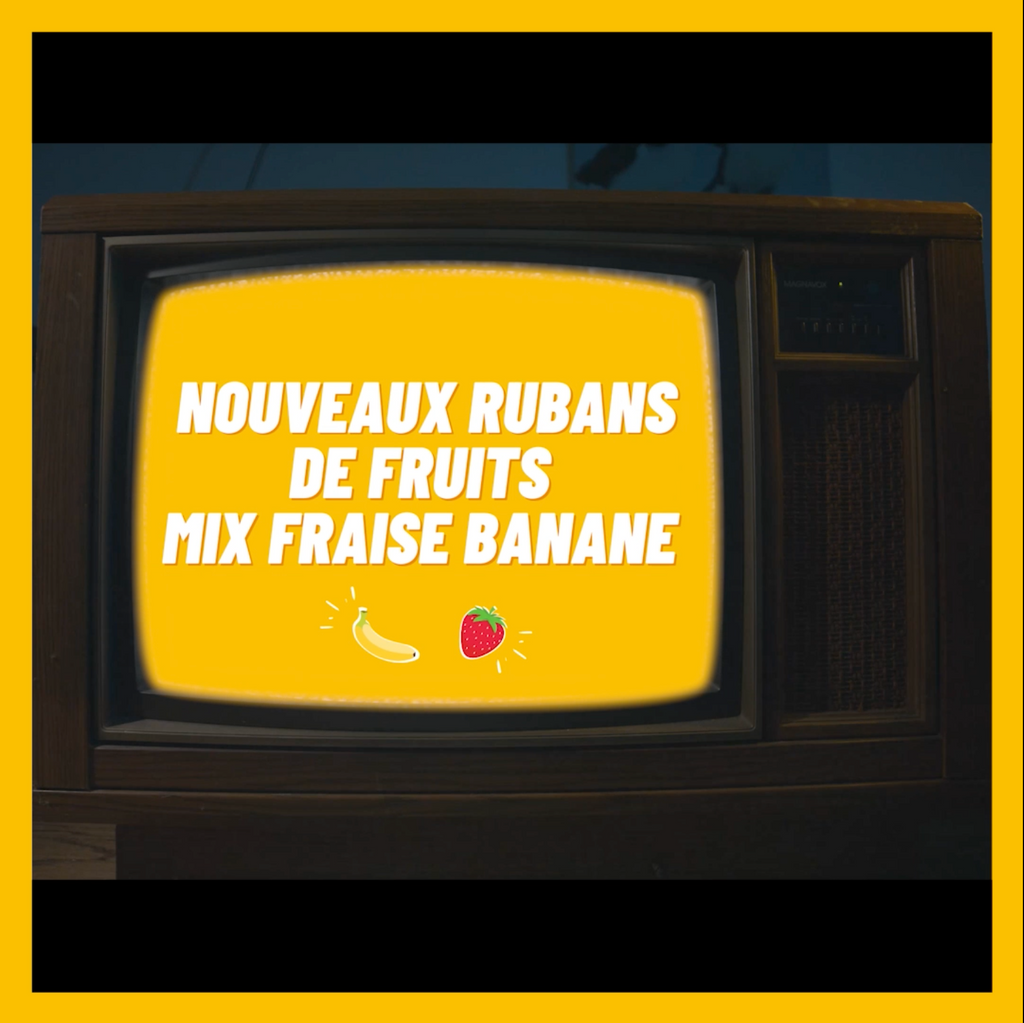 Lancement rubans de fruits fraise banane ScrunchiZ