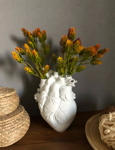 "In My Heart" Anatomical Flower Vase 03