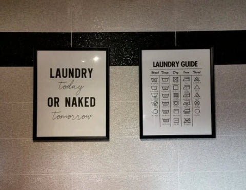 Laundry Guide Wall Decor 07