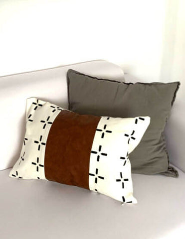 Lines & Dots Leather Pillow 02.jpg