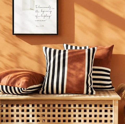 Stripes Faux Leather Pillow 02.jpg