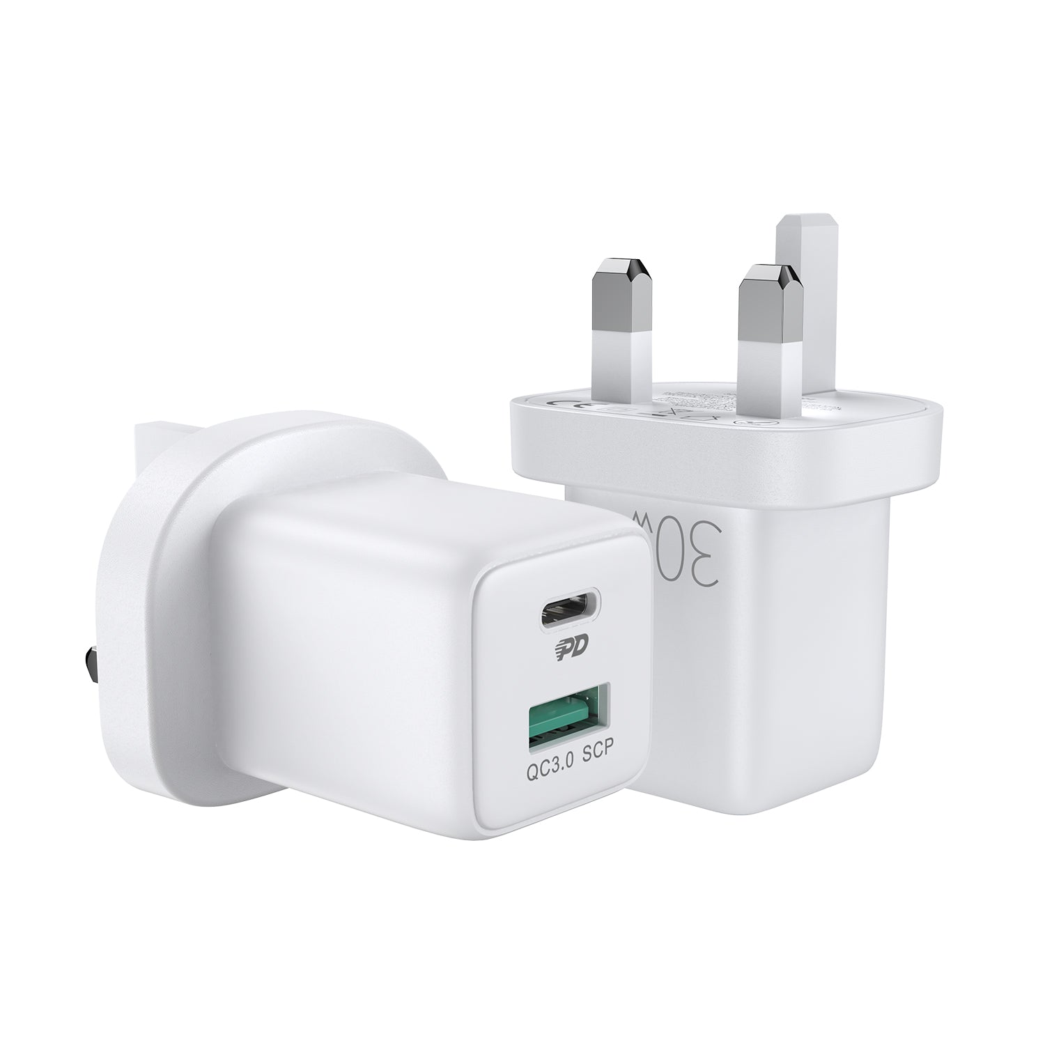 38W Pd+QC3.0 High Quality Trusty Charger CE/FCC/ETL/SAA/C-Tick