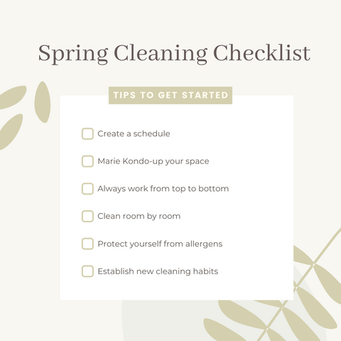 spring cleaning tips 