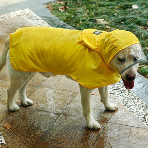 Reflective Dog Raincoat Large Dog Raincoat Foldable Pet Raincoat Waterproof Pet Clothes Breathable Dogs Overalls Rain Cloak