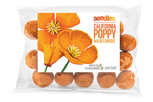 california poppy seedballs