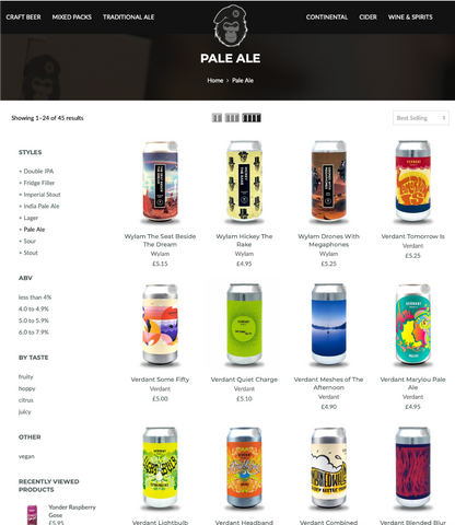 image of the beer guerrilla web shop