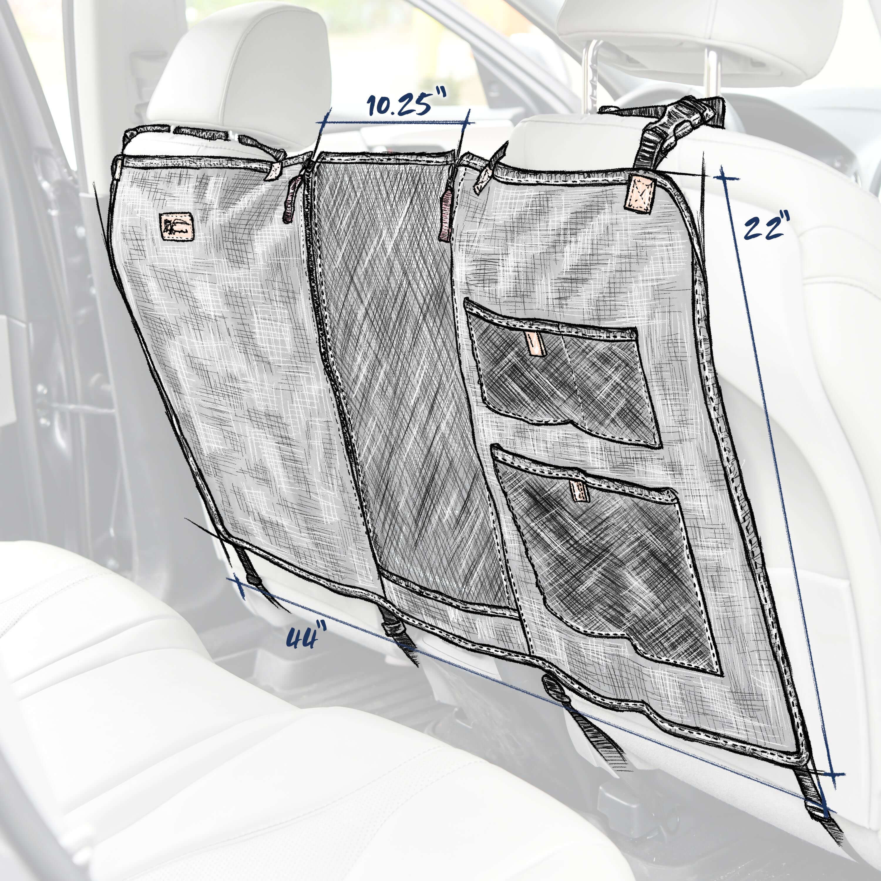 Urban Transit Vehicle Pet Barrier Dimensions