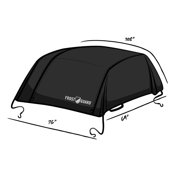 FrostGuard Summit Windshield Cover Dimensions