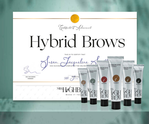 Mrs.Highbrow online cursus hybrid brows dye
