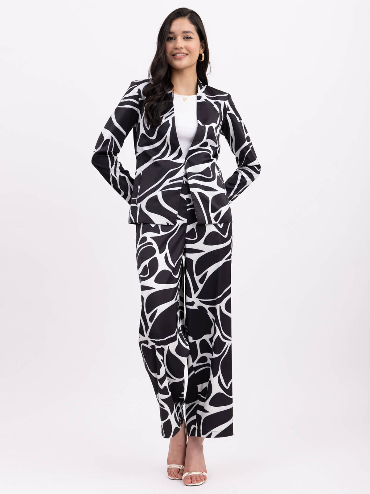 Carla Fall Floral Print Dressy Pant Suit - ShopperBoard