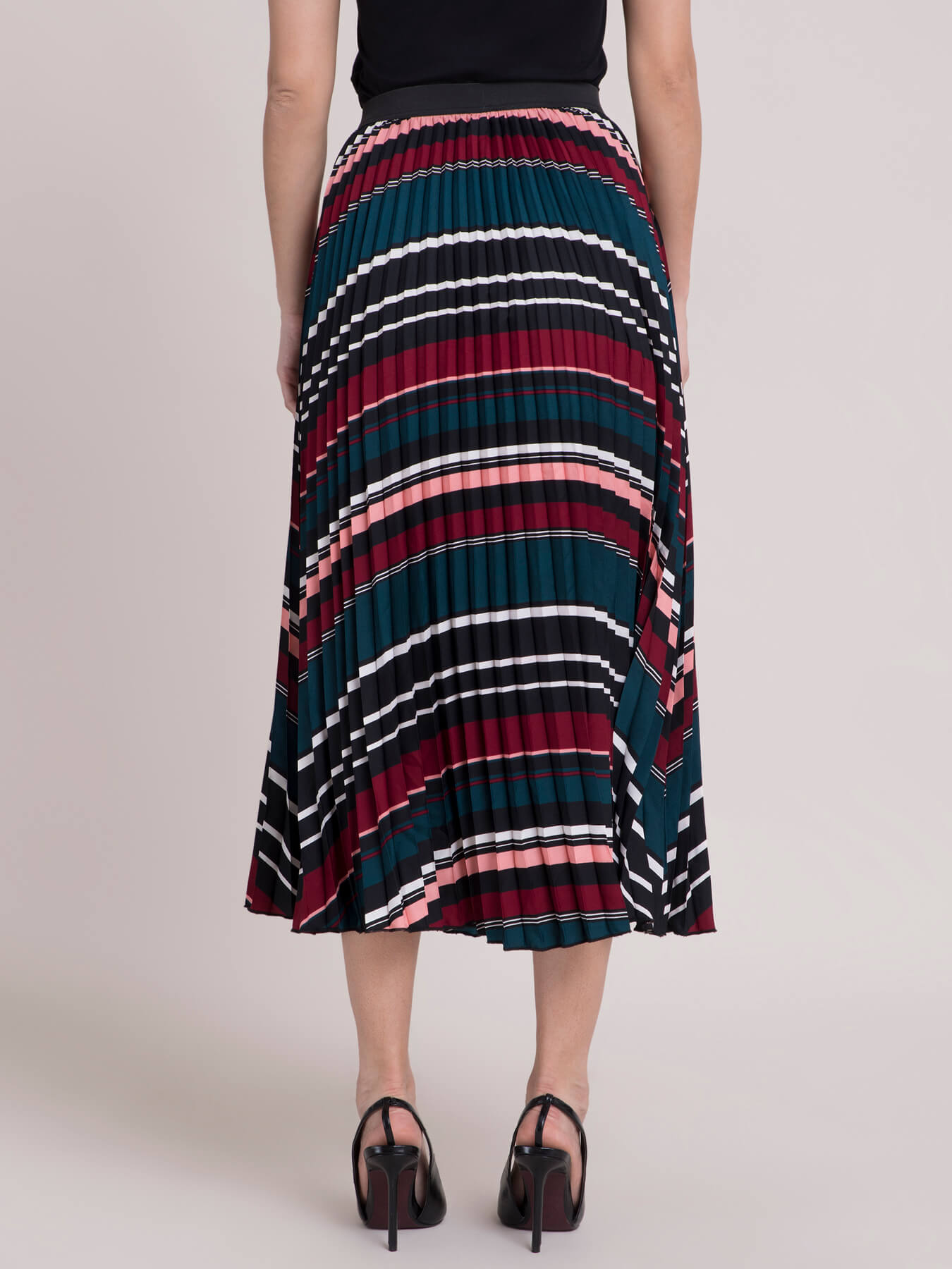 striped skirt multi coloured