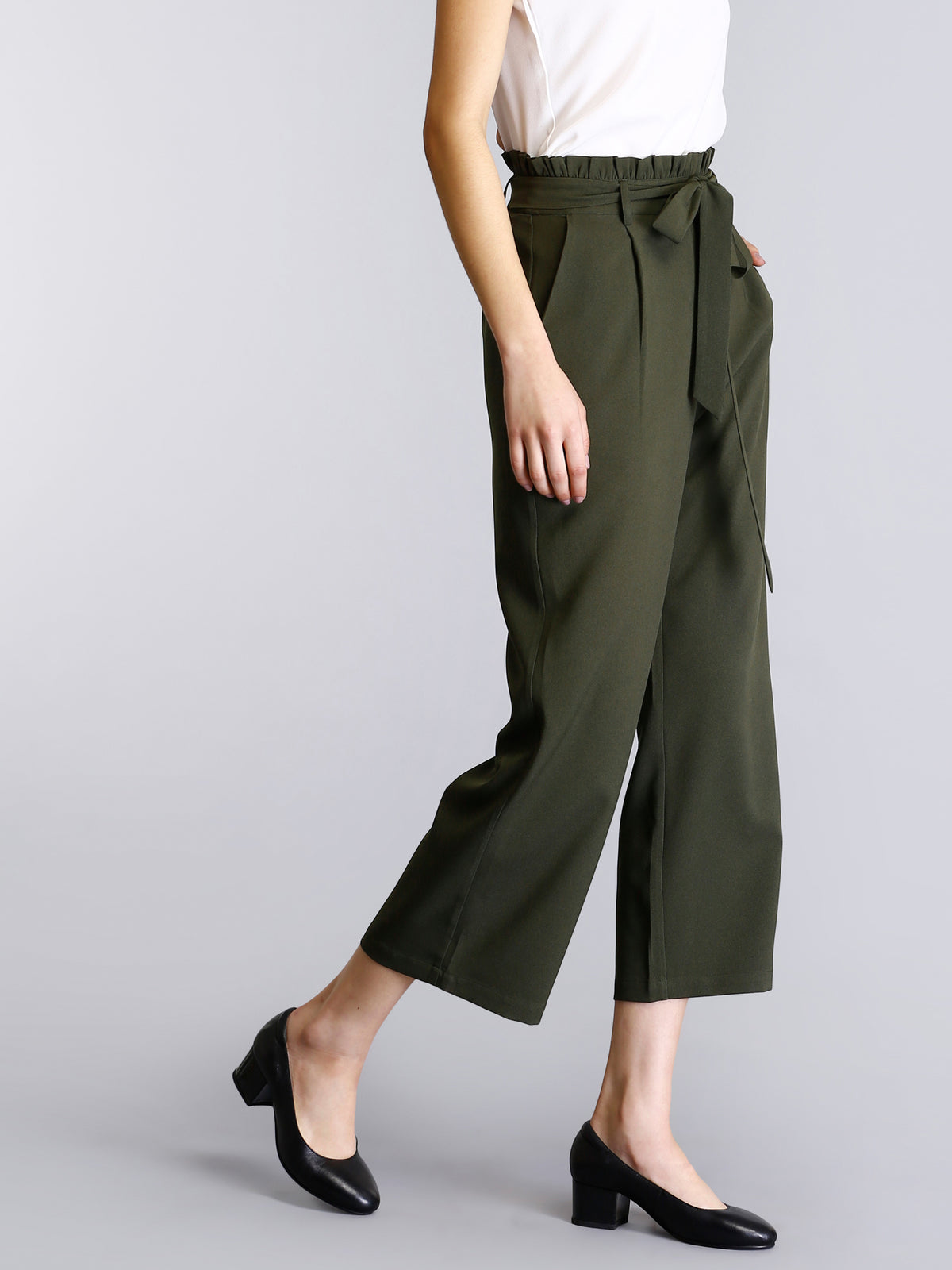 FableStreet Bottoms Pants and Trousers  Buy FableStreet Black Paperbag  Waist Tie Up Pants Online  Nykaa Fashion