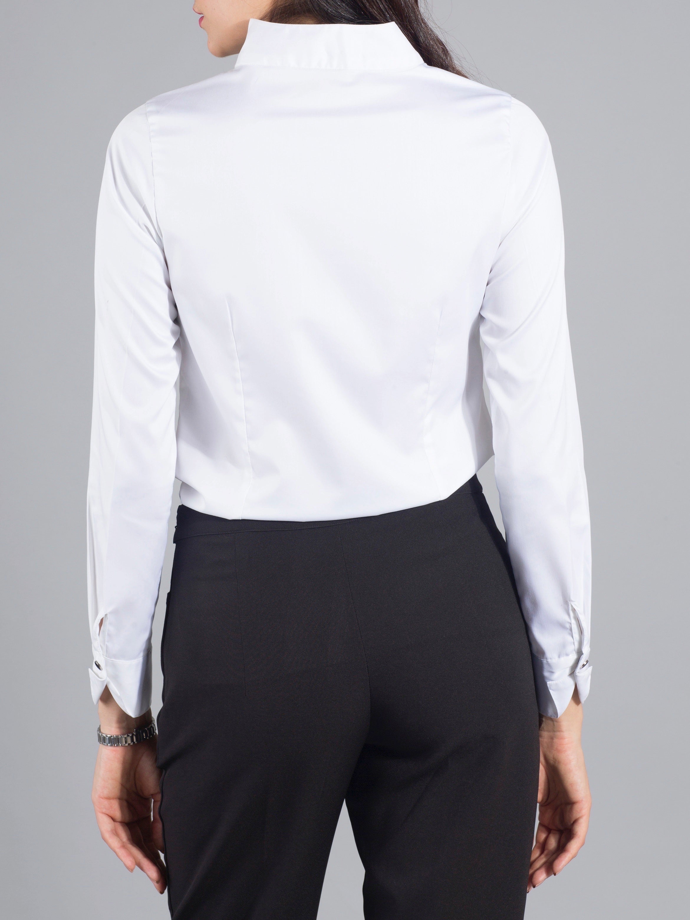 Buy White High Collar Tuxedo Shirt Online | Fablestreet – FableStreet