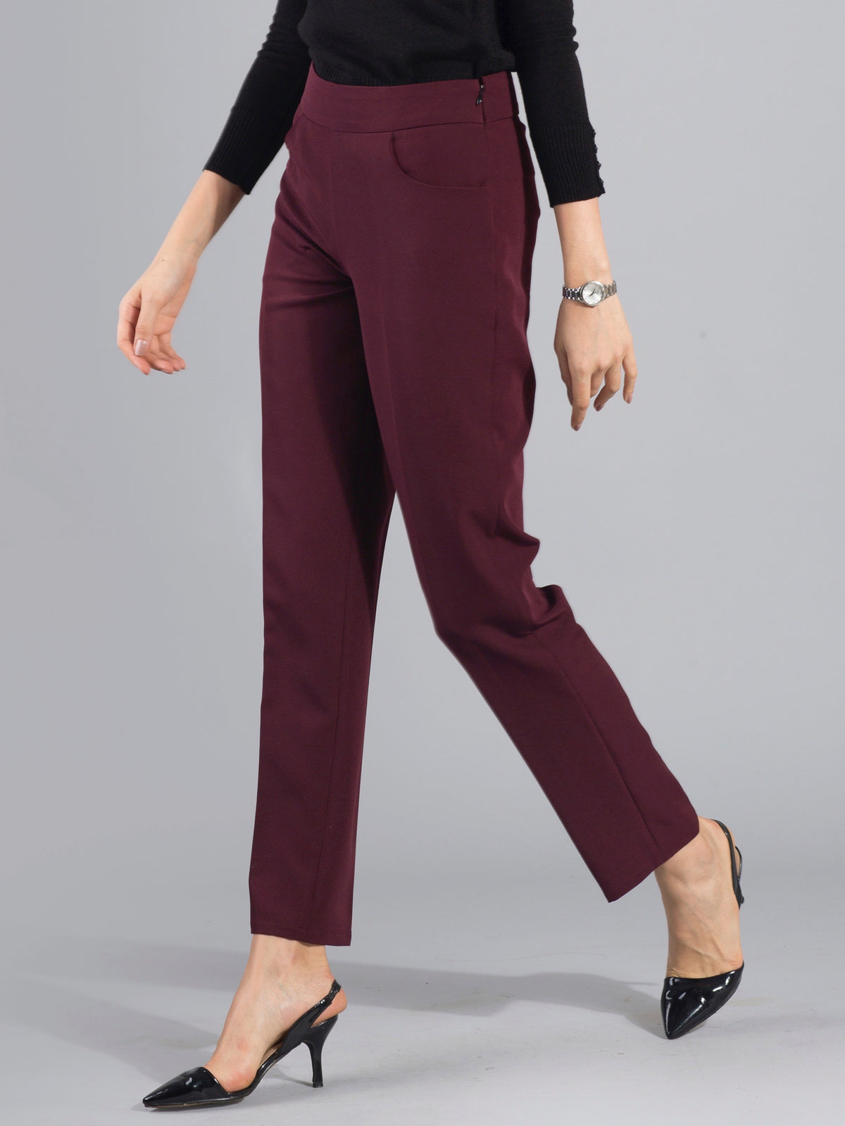 Buy Bottle Green Essential Easy Care Work Formal Trousers