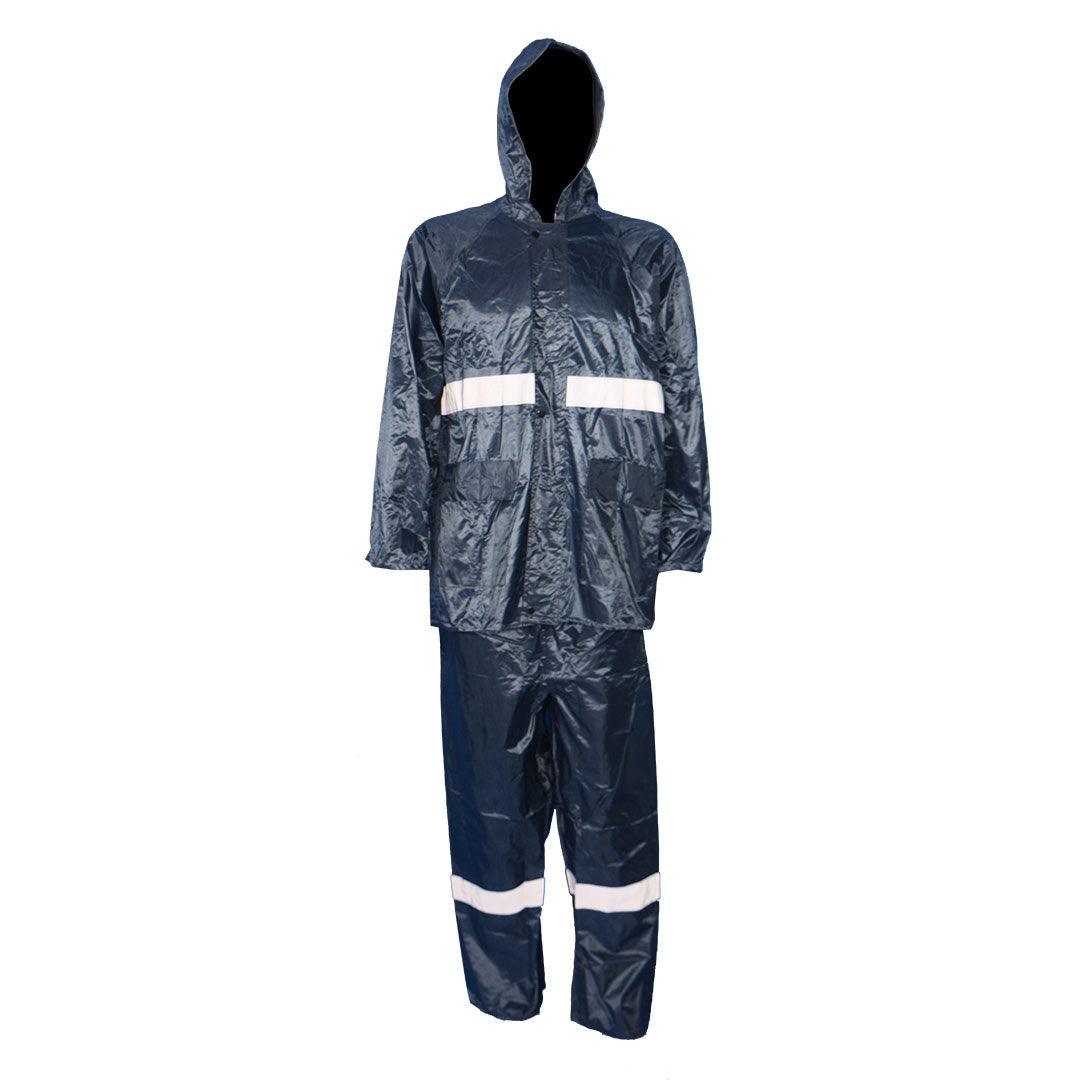 Pinnacle Navy Rubberised Rain Suit with Reflective – Pinnacle Welding ...