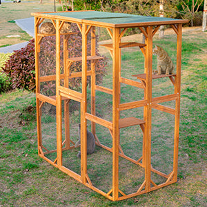 Cat House Catio Enclosure with Wire Mesh PE1001OR