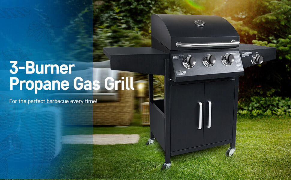 Using Elecwish 3-burner propane gas grill for barbeque every time