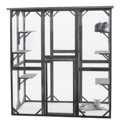 Cat House Catio Enclosure with Wire Mesh PE1001GY