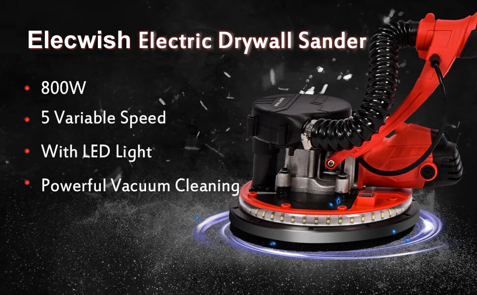 Elecwish electric drywall sander 4 features