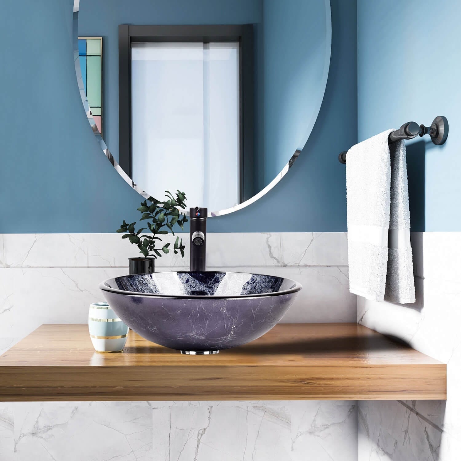 elecwish bathroom vessel sink