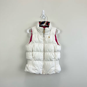Polo Ralph Lauren Pink White Reversible Down Vest 4T – andescloset91