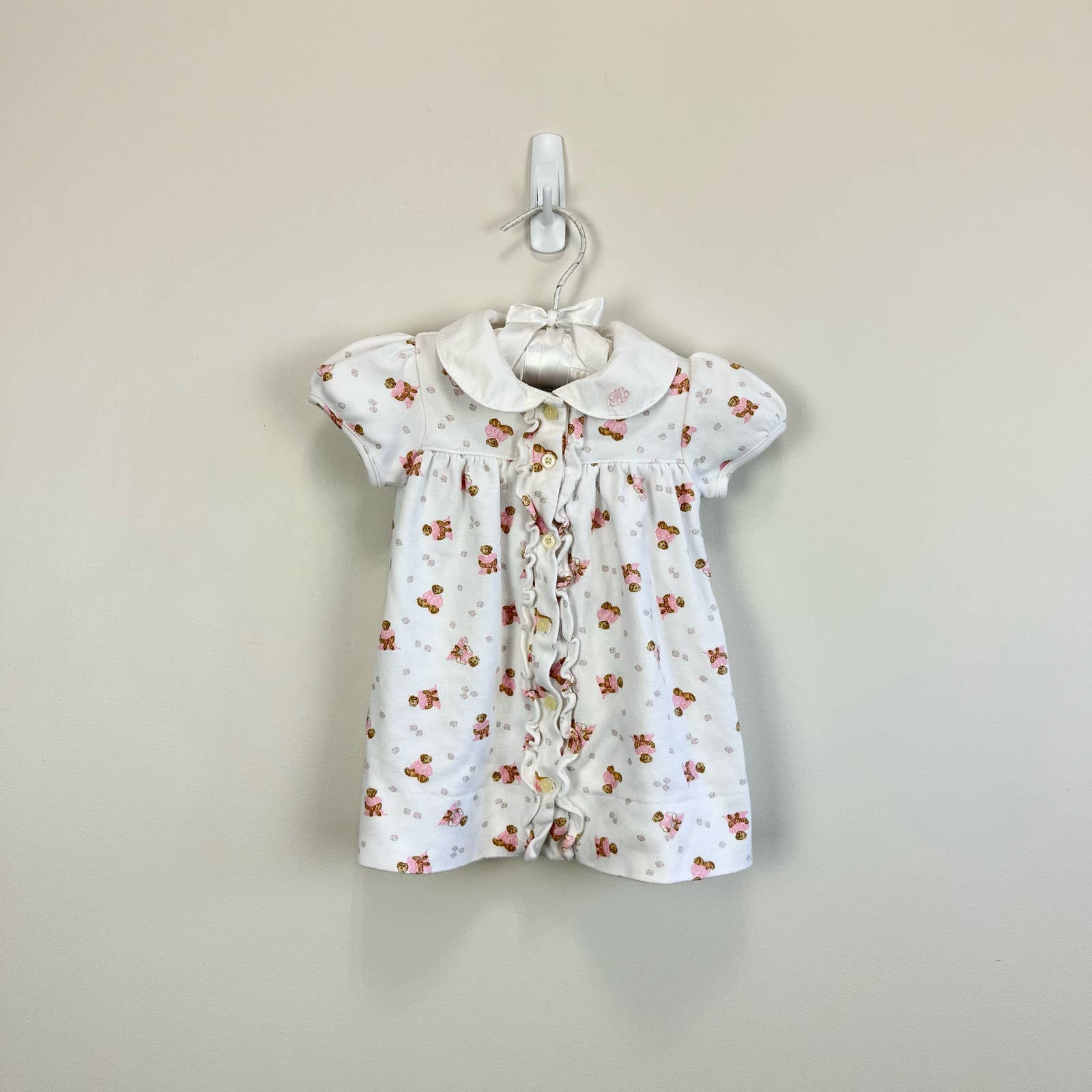 Ralph Lauren Ruffle Teddy Bear Dress 3-6 Months – andescloset91