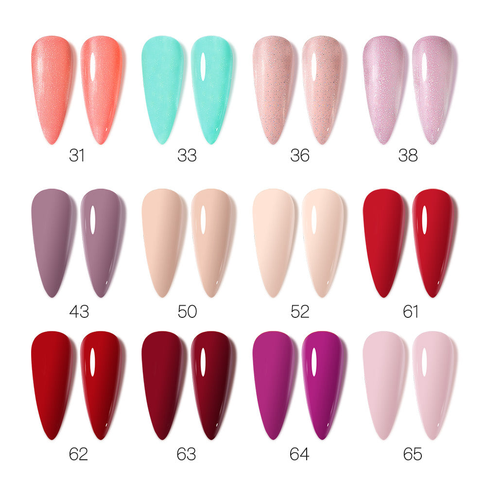 Color card for Dream Grace- Gel Polish 12 Colors Set