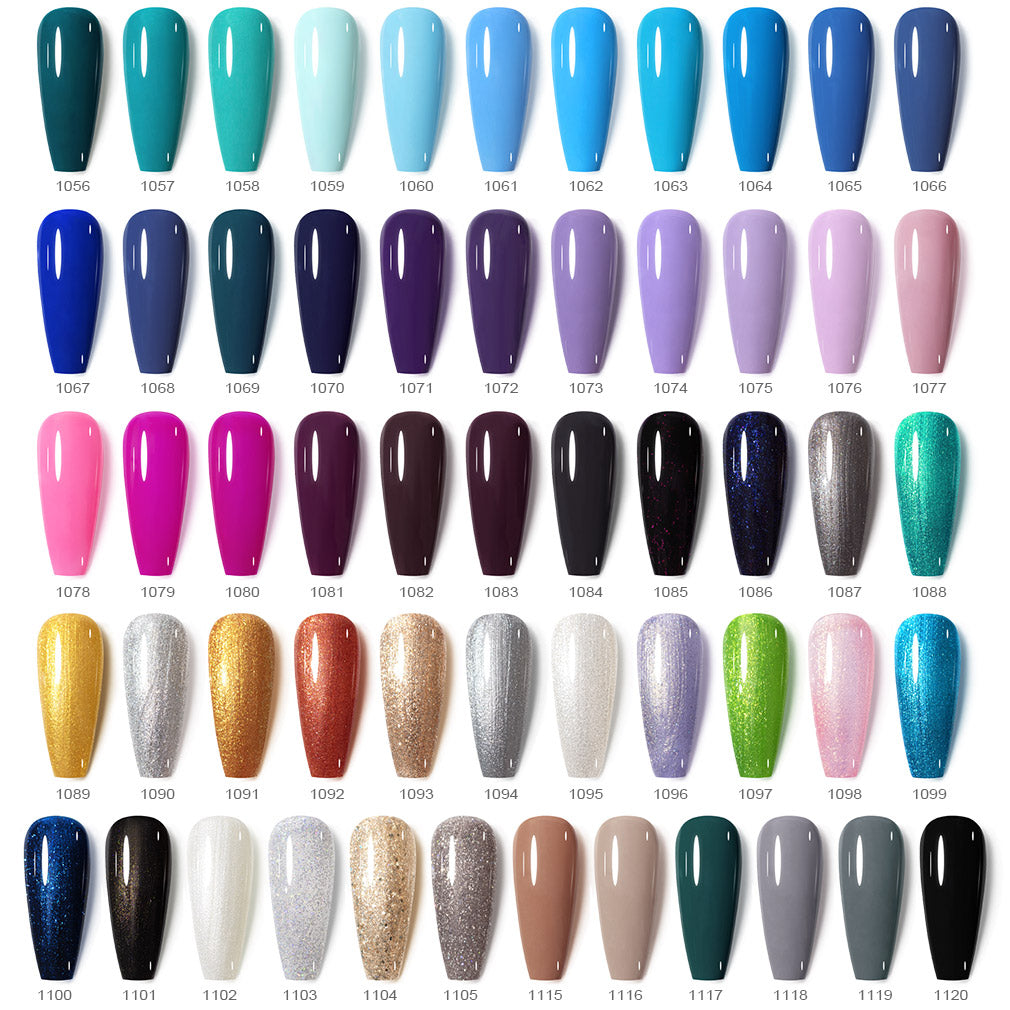 Color List For Venalisa 120pcs Nail Gel Polish Kit