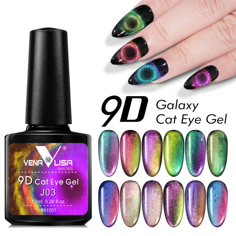 9D Galaxy Cat Eye Gel Polish- Venalisa 2