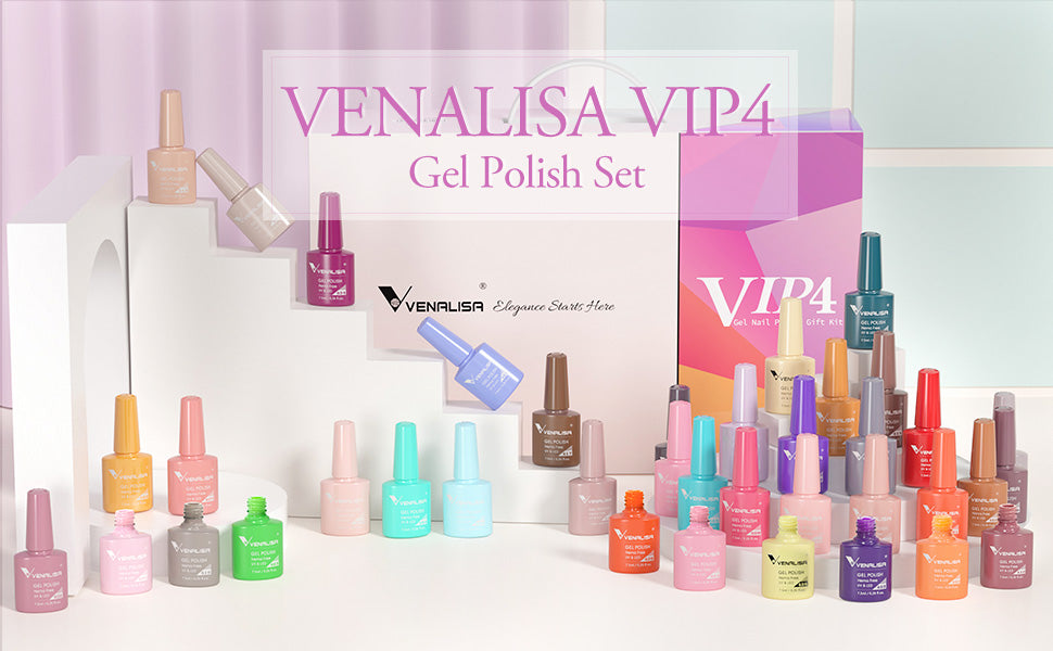 Product description 6- VIP4 Gel Polish Kit 60 Colors HEMA Free