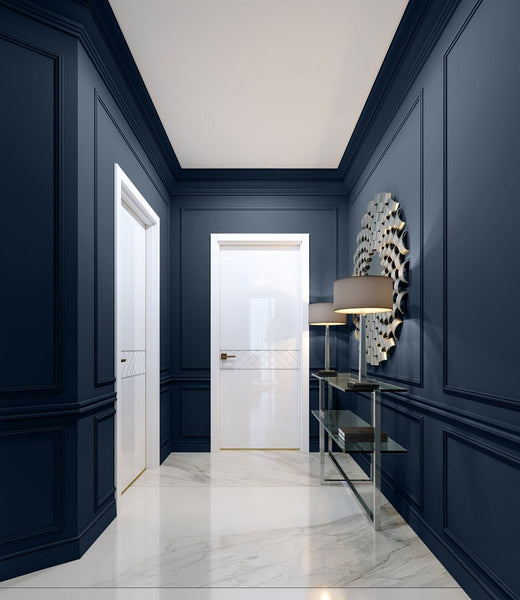 Indigo Batik - Navy Hallway Paint Colour - Fleetwood Paints - Paint Online Ireland