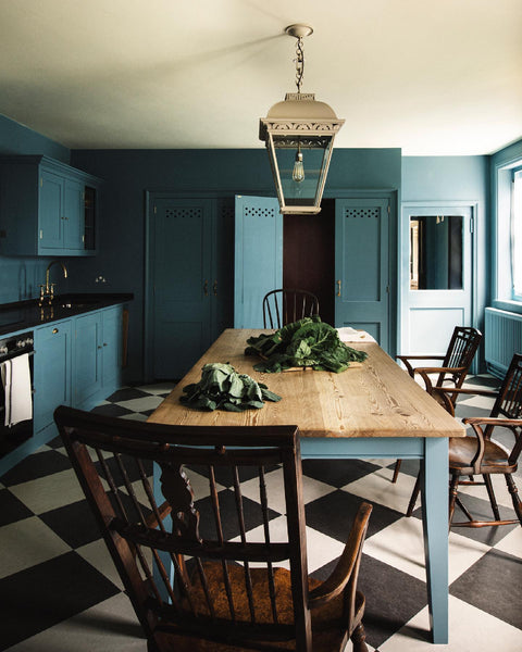 Stone Blue Farrow and Ball Kitchen Paint Colour