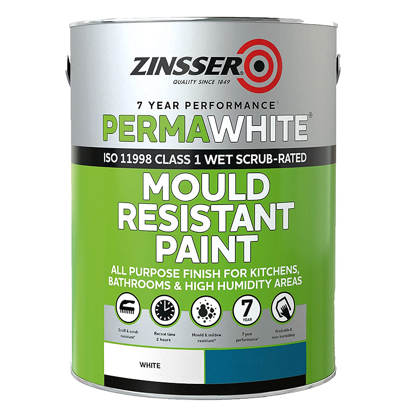 Zinsser Perma White Mould Resistant Paint Satin White Paint Online